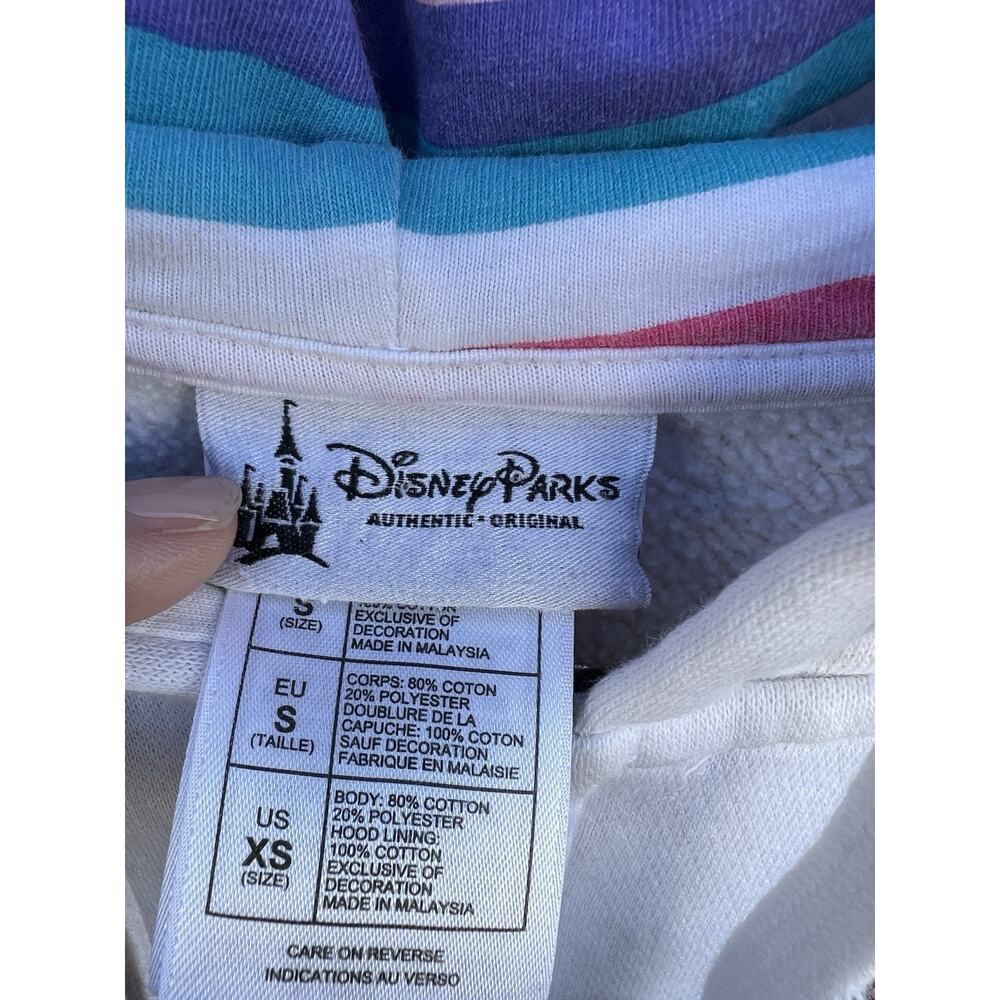 Disney Parks Jacket Woman’s XS  Disney Parks Mickey White Hoodie 2013 Full Zip - Picture 6 of 13